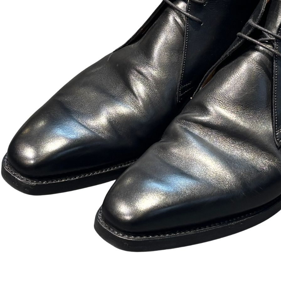【クロケット&ジョーンズ レザーブーツ チャッカ テットベリー ブラック サイズUK9E CROCKETT&JONES】クロケット&ジョーンズ ブーツ ブラック(黒) サイズ UK9E ラスト