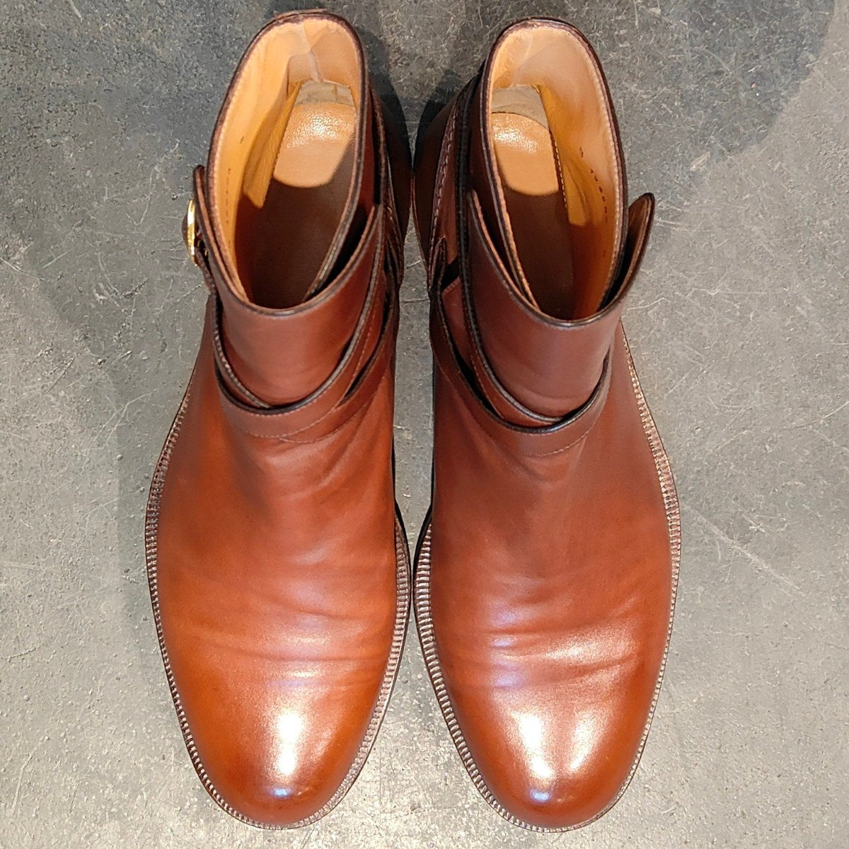 希少 極美品 【TANINO CRISCI】タニノクリスチー ジョッパーブーツ カーフ ブラウン サイズ UK8