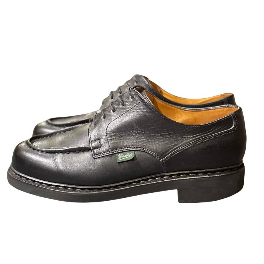 【Paraboot】パラブーツ シャンボード Uチップ リスレザー ブラック サイズUK6 定価¥96,800-