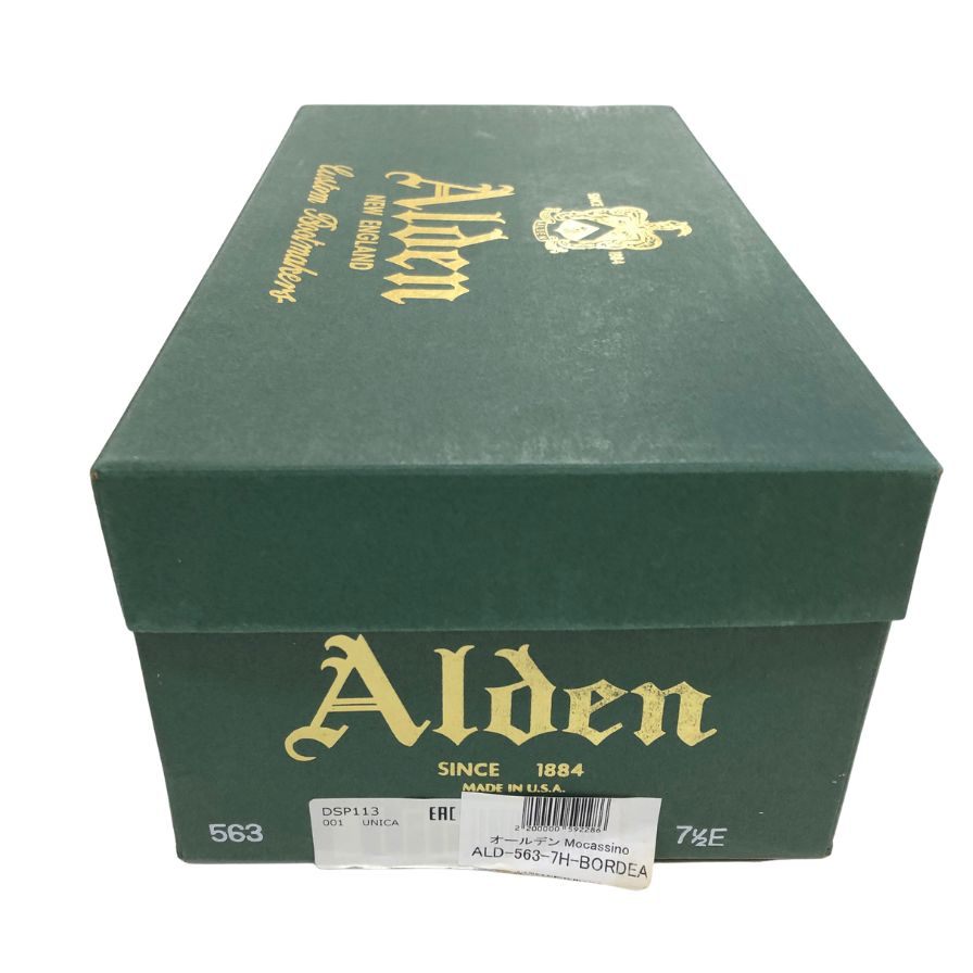 【ALDEN】オールデン 563 コードバン タッセルローファー バーガンディ US7.5D メンズ