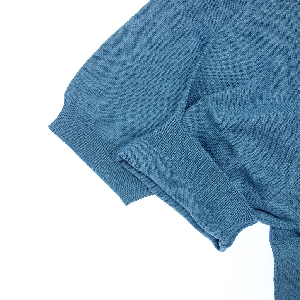 【JOHN SMEDLEY】ジョンスメドレー 90年代 シーアイランドコットン ニットポロ デッドストック ブルー サイズ S DEADSTOCK