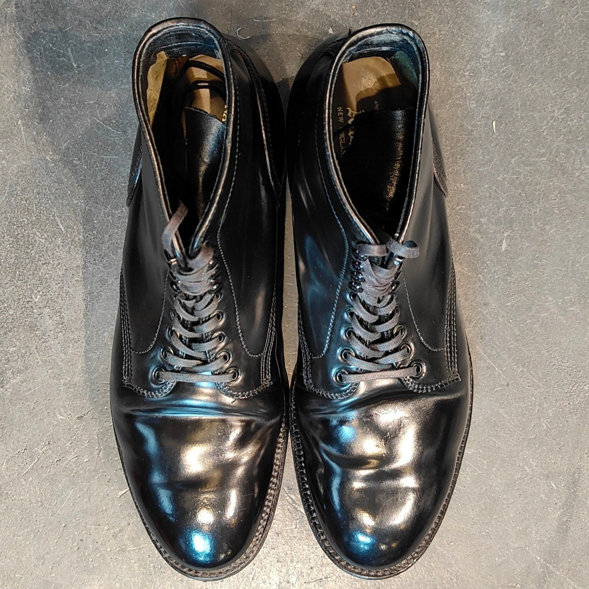 希少 【ALDEN】オールデン アナトミカ別注 1124 プレーントゥ ブーツ コードバン ブラック サイズUS9D モディファイドラスト