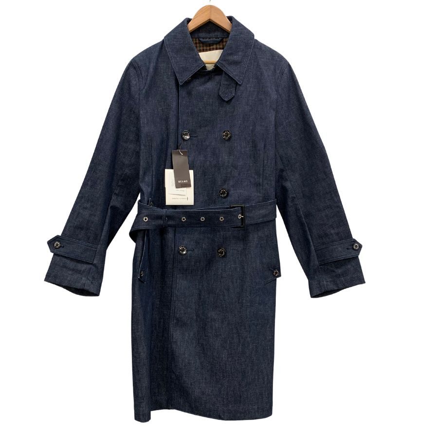 新品未使用【MACKINTOSH 】マッキントッシュ ビームスF別注 デニムトレンチコート モンクトン サイズ38 インディゴ