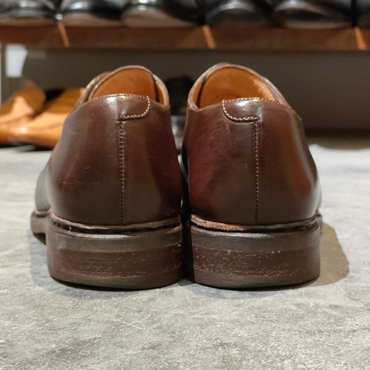 【PARABOOT】パラブーツ ルソー Uチップ カーフ カフェ サイズ UK7