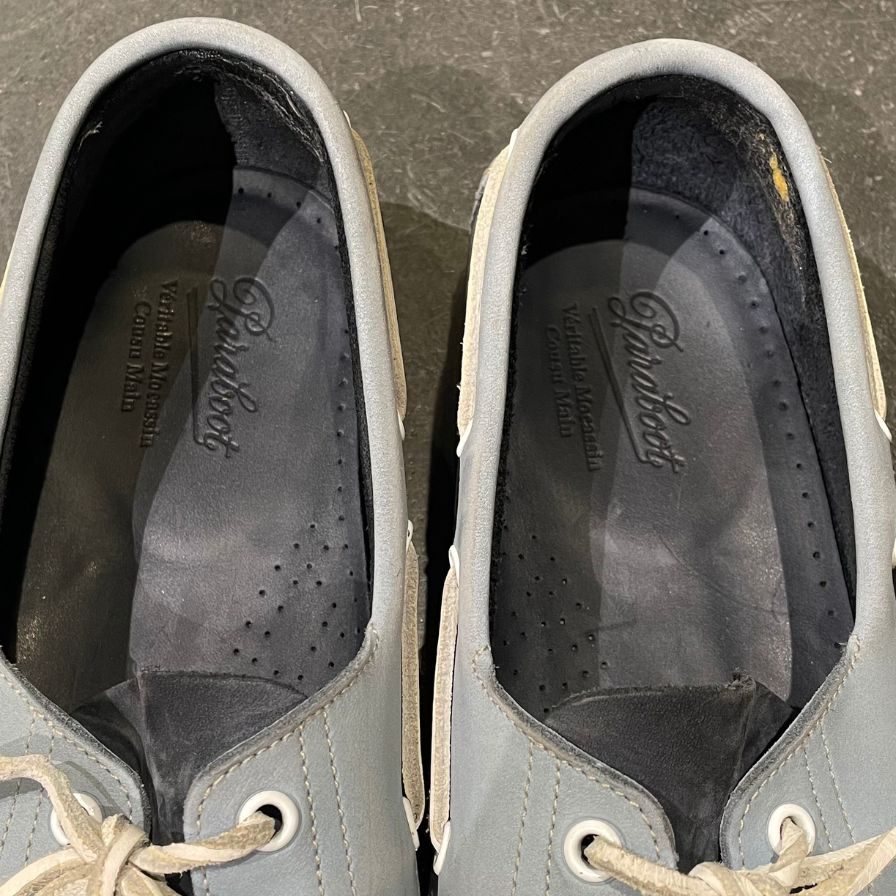 【PARABOOT】パラブーツ バース デッキシューズ ヌバック ブルー ネイビー サイズ UK8.5