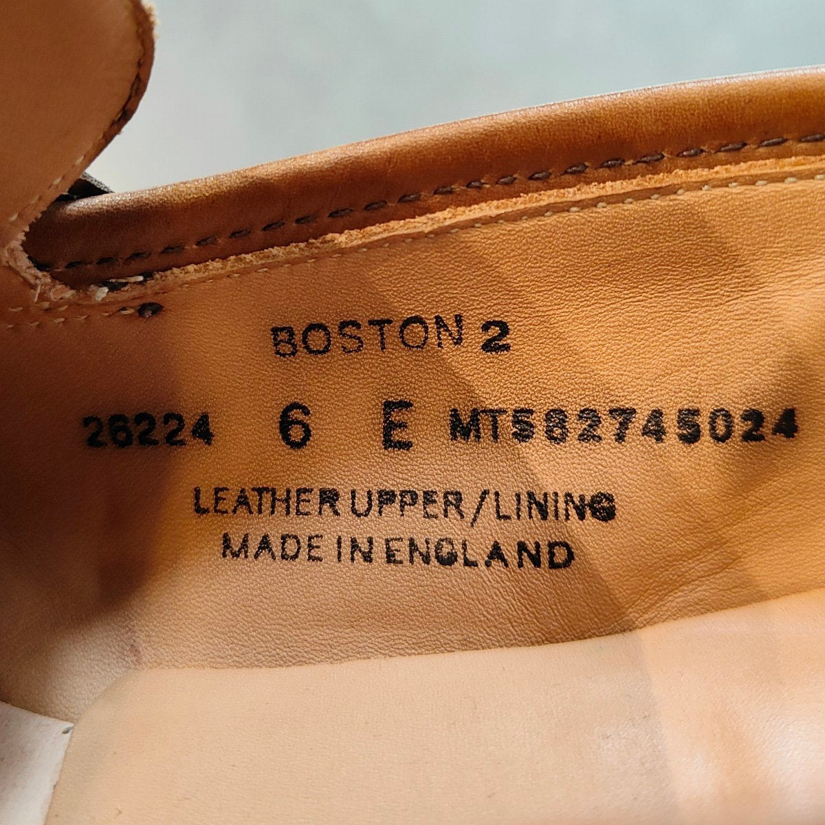 美品【Crockett&Jones】クロケット&ジョーンズ ボストン2 ローファー ウォータープルーフカーフ ダークブラウン サイズUK6E 376ラスト 参考定価¥121,000-