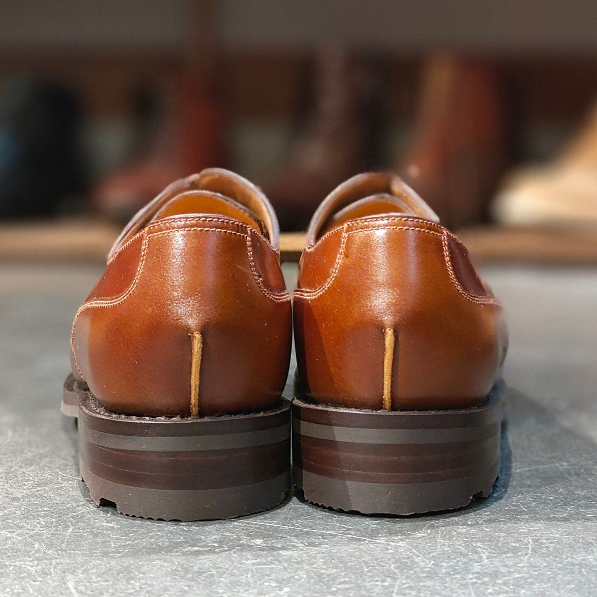 希少 新品未使用 【J.M.WESTON】ジェイエムウエストン 641 ゴルフ Uチップ コードバン コニャック サイズ UK7.5D 31ラスト