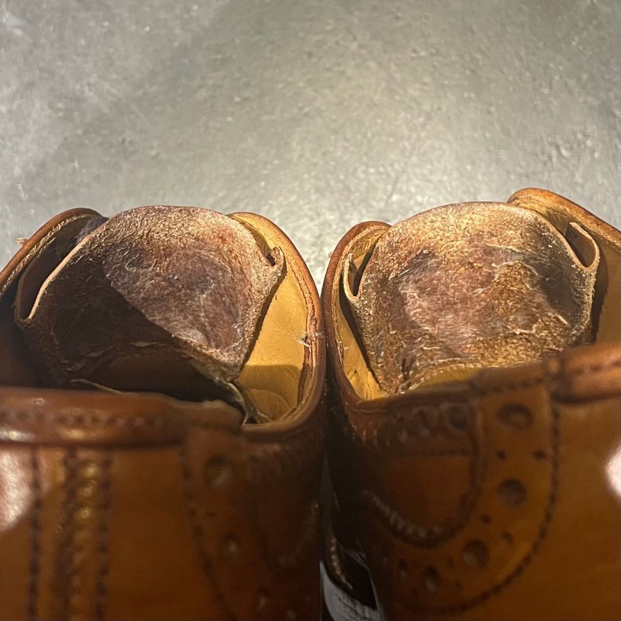 【Tricker's】トリッカーズ M5633 ウイングチップ カーフ ブラウン サイズ UK8 ※使用感強