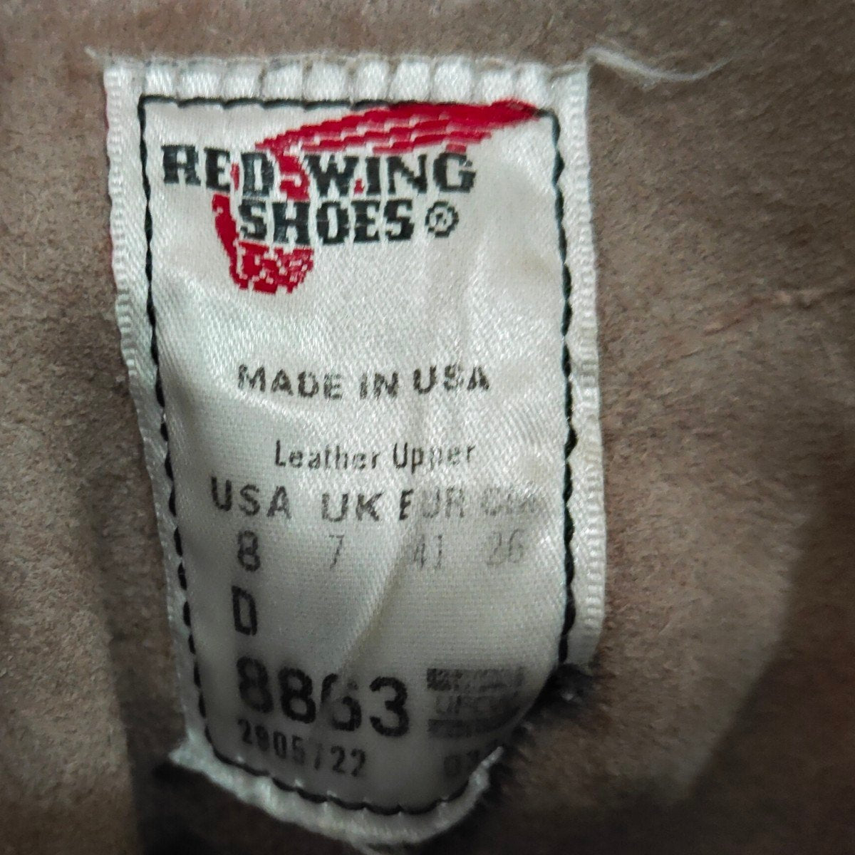 希少【REDWING】レッドウイング 8863 アイリッシュセッター 6インチ モックトゥ スエード グレー サイズUS8