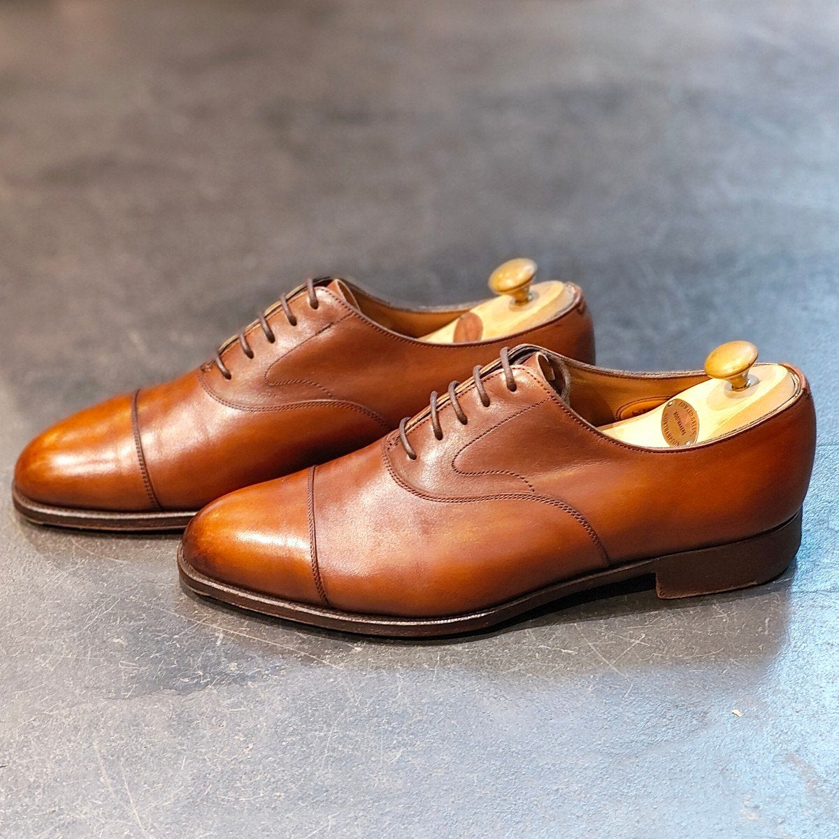 【EDWARD GREEN】エドワードグリーン チェルシー ストレートチップ カーフ ダークオークアンティーク サイズ UK6E 82ラスト 定価¥217,800-