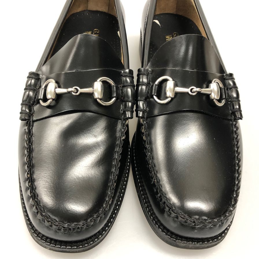 新品未使用 【G.H.Bass&Co. 】 ジーエイチバス 11775 リンカーン ビットローファー ハイシャインレザー ブラック サイズ US7 定価¥34,100-