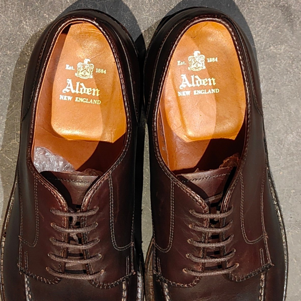 使用数回【ALDEN】オールデン 925 NST カーフ ダークブラウン サイズ US7.5D バリーラスト