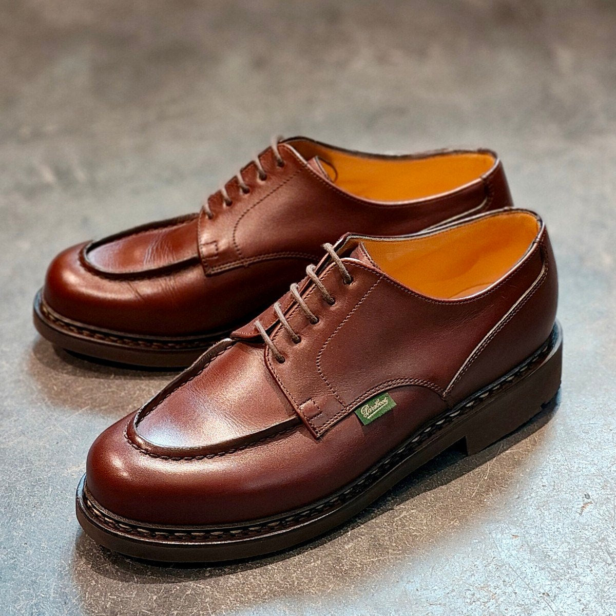 使用数回【Paraboot】パラブーツ シャンボード Uチップ リスレザー カフェ サイズ UK8.5 定価¥96,800-