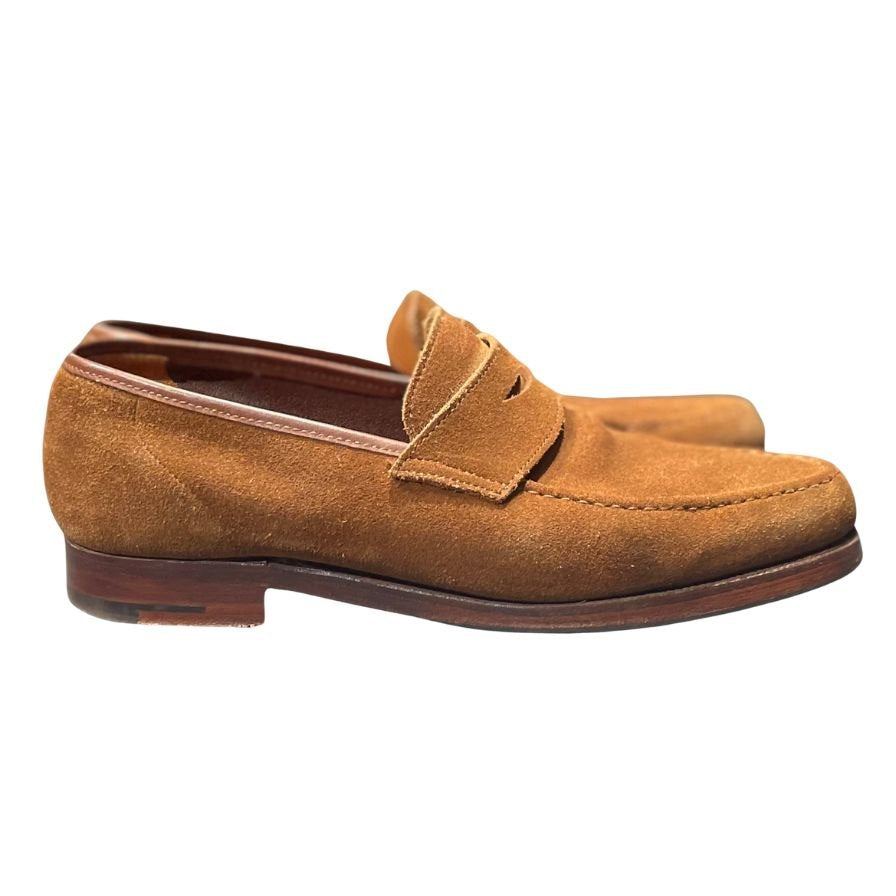 【CROCKETT&JONES】クロケット&ジョーンズ ローファー スエード ブラウン(茶系) サイズ UK5.5E ラスト