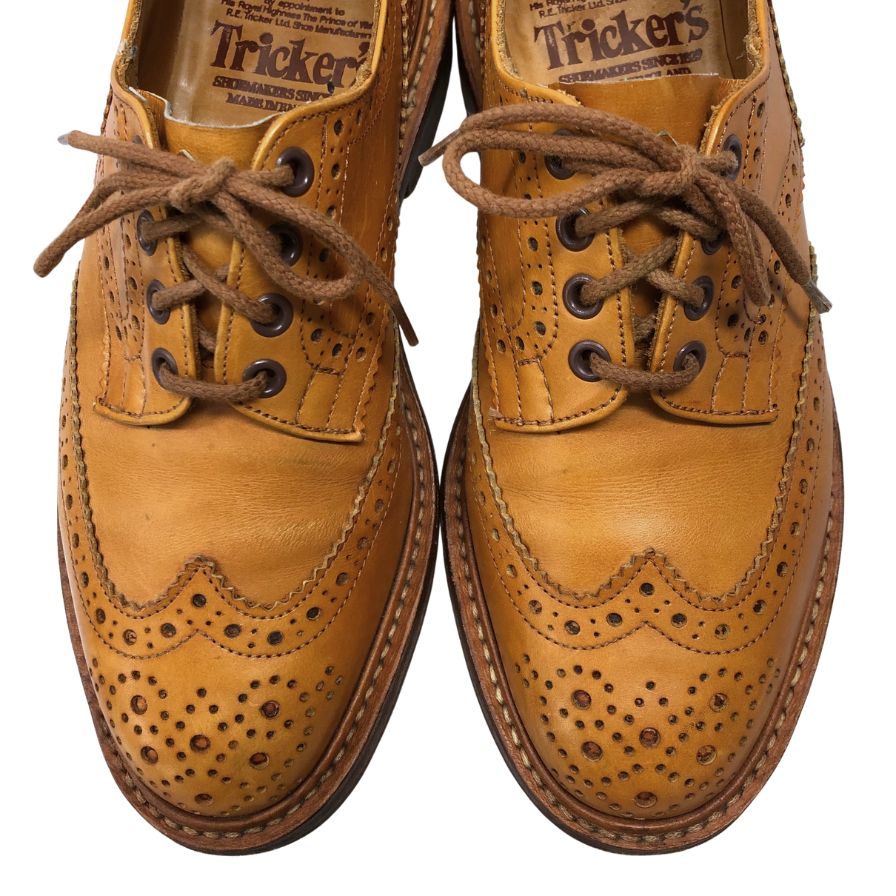 【Tricker’s】トリッカーズ M5633 ビジネスシューズ ベージュ サイズ 7.5 ラスト