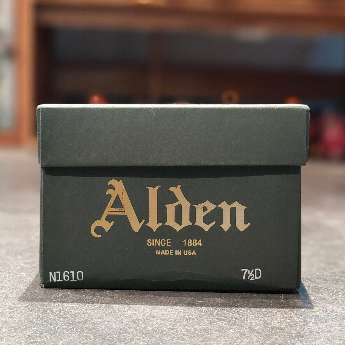 極美品【ALDEN】オールデン N1610 Vチップ カーフ ブラック サイズ US7.5D バリーラスト