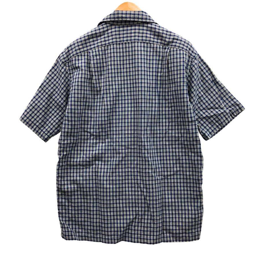 【RRL Ralph Lauren】ダブルアールエル オープンカラーシャツ サイズL ブルー