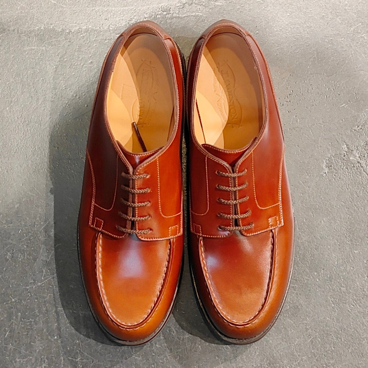 希少 新品未使用 【J.M.WESTON】ジェイエムウエストン 641 ゴルフ Uチップ コードバン コニャック サイズ UK7.5D 31ラスト