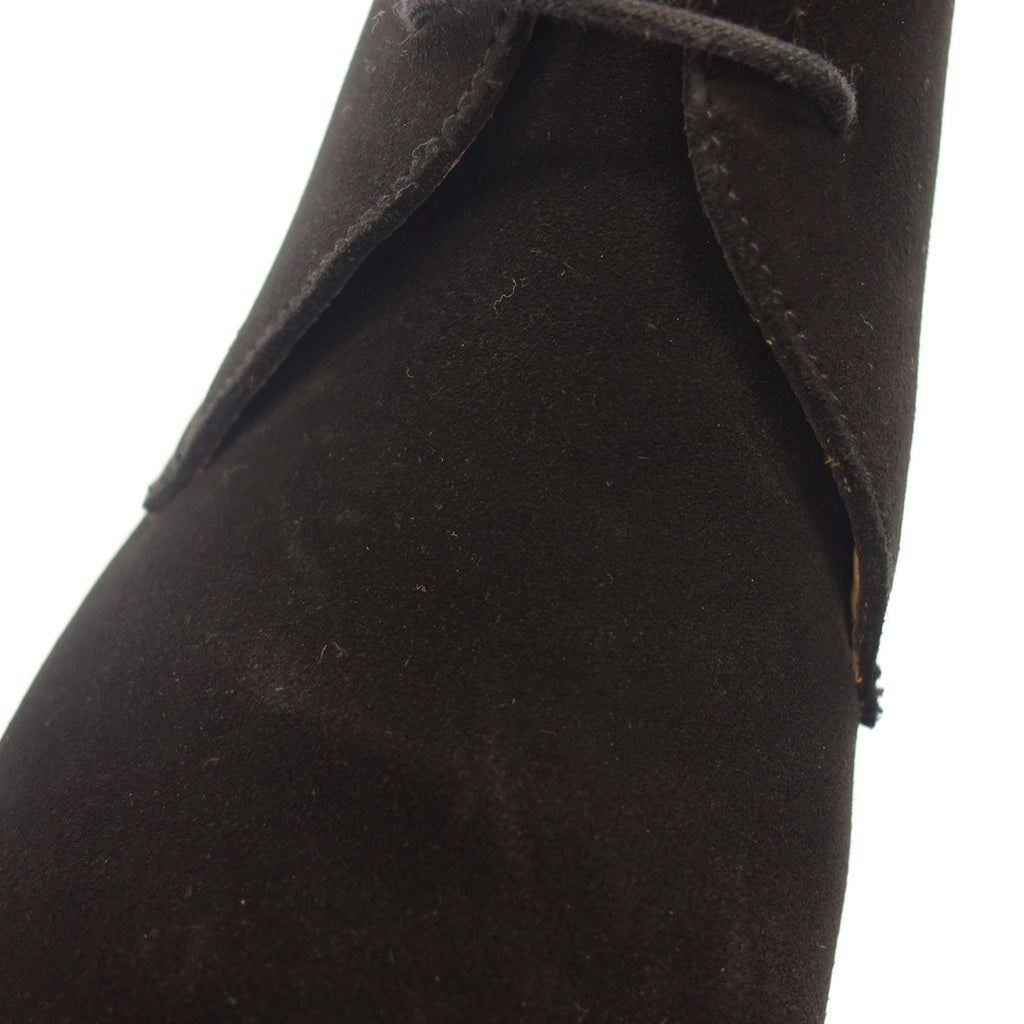 【CROCKETT&JONES】クロケット&ジョーンズ チャートシー チャッカブーツ スエード ブラック UK7E 224ラスト CHERTSEY