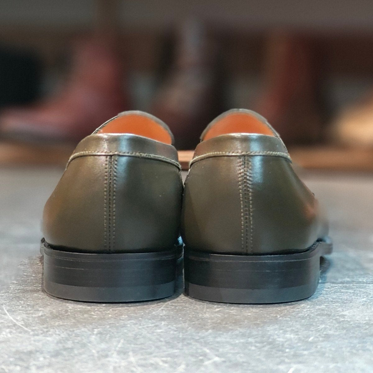 新品未使用 【J.M.WESTON】ジェイエムウエストン 180 シグニチャーローファー ボックスカーフ ハンターグリーン サイズ UK6.5D 41ラスト定価¥151,800-