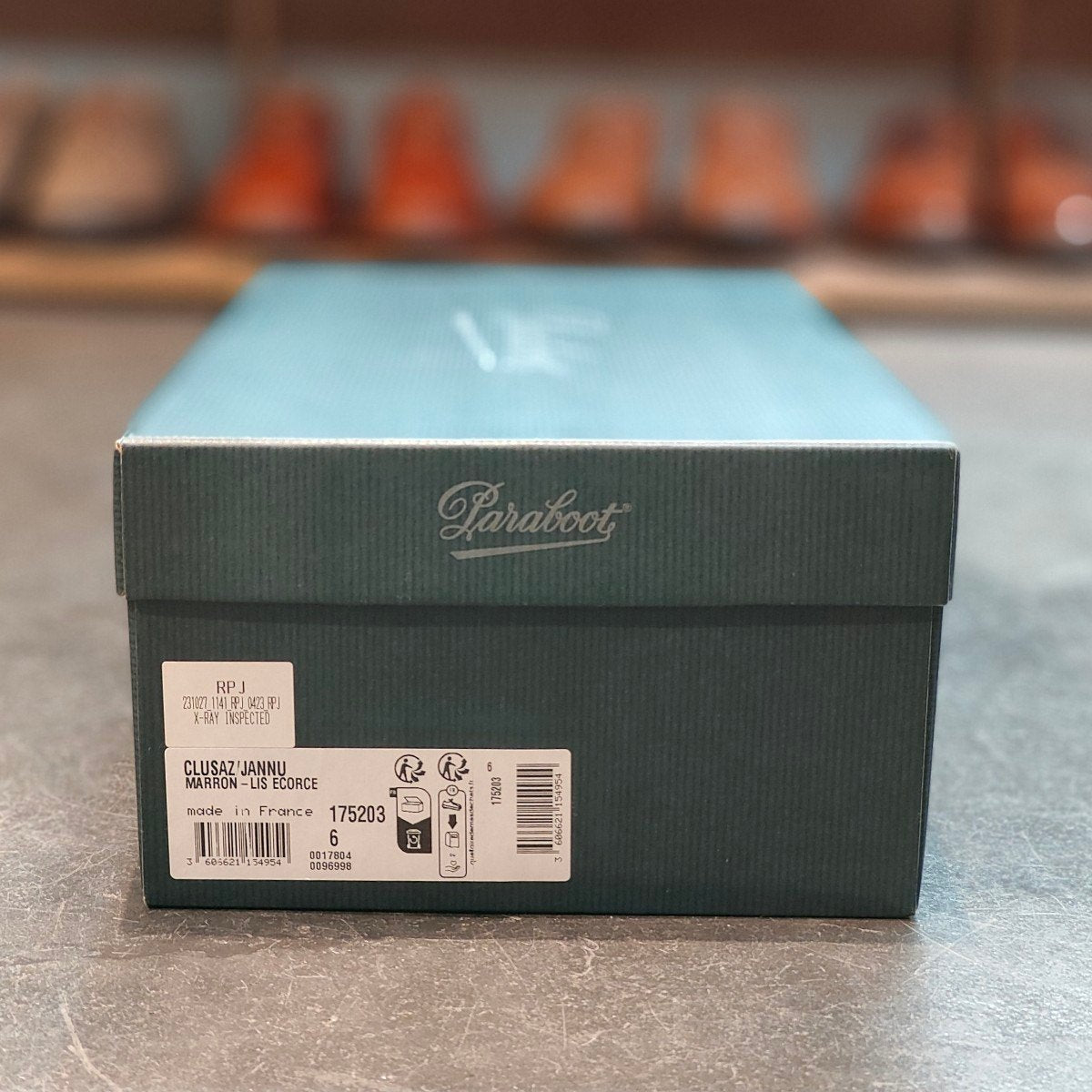 試着程度 【PARABOOT】パラブーツ クリュサ マウンテンブーツ カーフ ブラウン サイズ6 定価¥90,200-