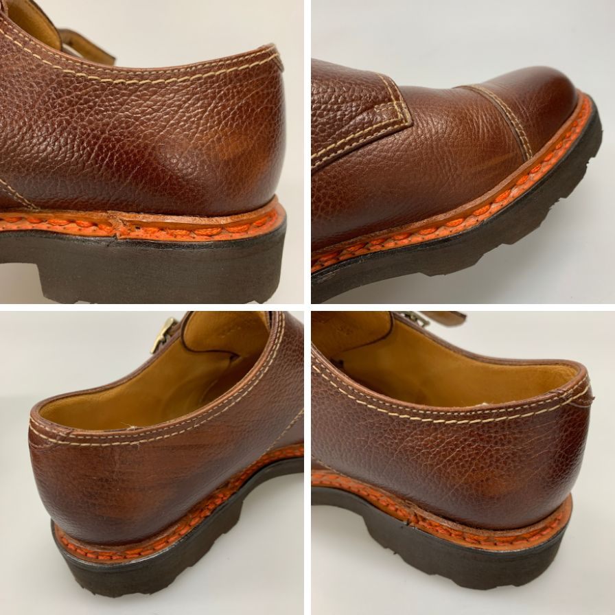 【Paraboot】パラブーツ レザーシューズ ダブルモンクストラップ ウィリアム グレインレザー メンズ サイズ5.5 ブラウン WILLIAM