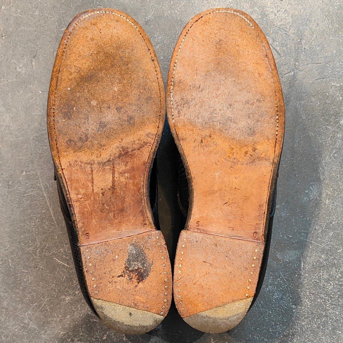 希少 【J.M.WESTON 】ジェイエムウエストン180 シグニチャーローファー リザード 旧旧旧ロゴ ブラック サイズUK5C 41ラスト 参考定価¥363,000-