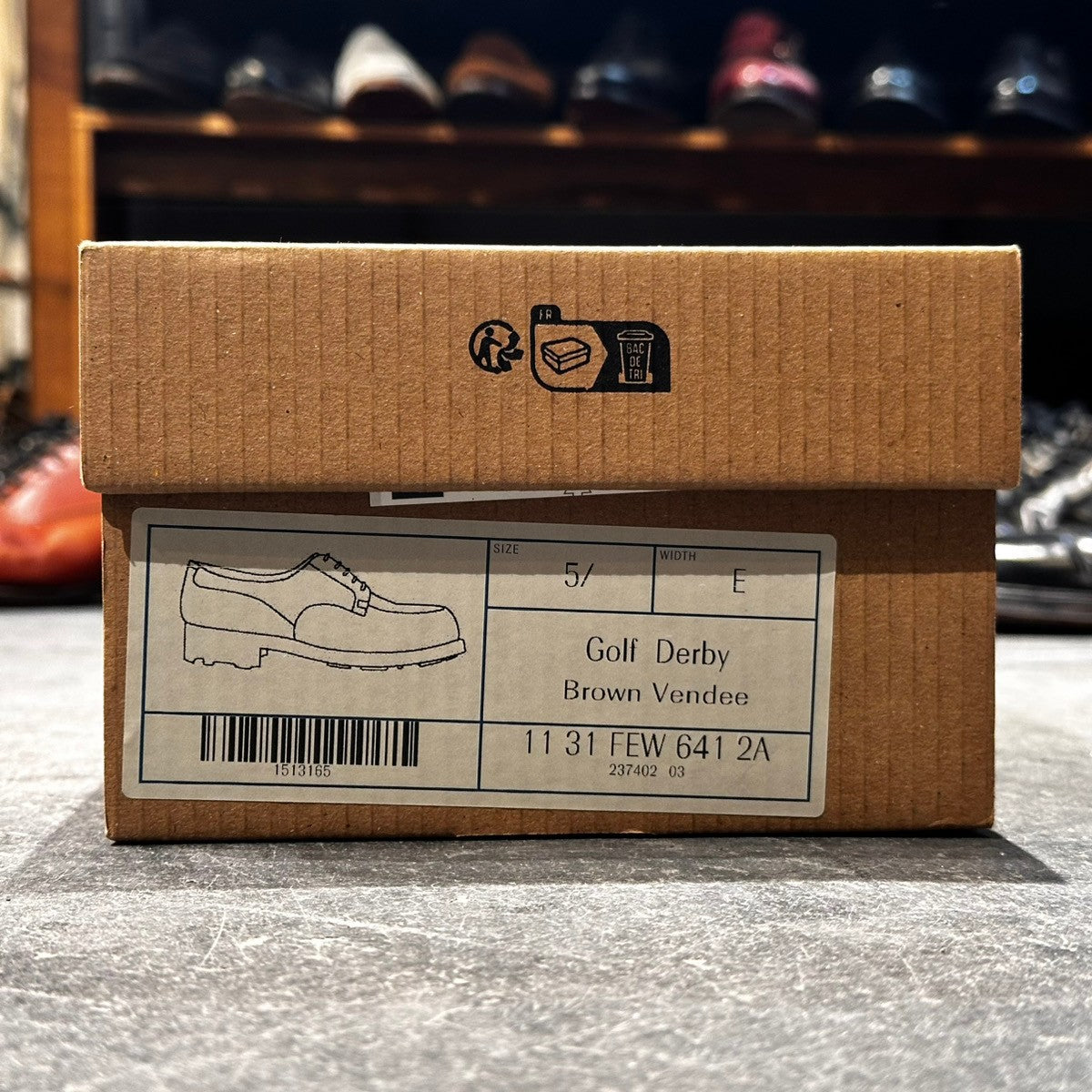 美品【J.M. WESTON】ジェイエムウエストン ゴルフ 641 Uチップ カーフ ブラウン サイズ5.5E 31ラスト