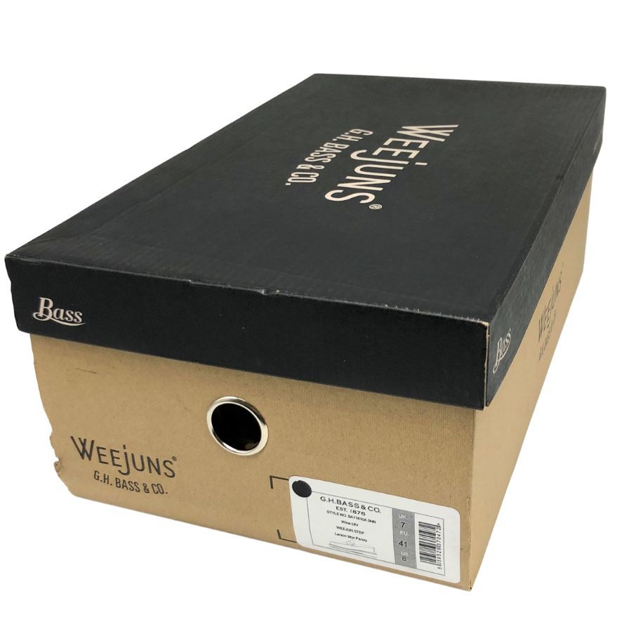 新品未使用 【G.H.Bass&Co. 】 ジーエイチバス 11610A ローファー ハイシャインレザー バーガンディ サイズ US8 定価¥38,500-