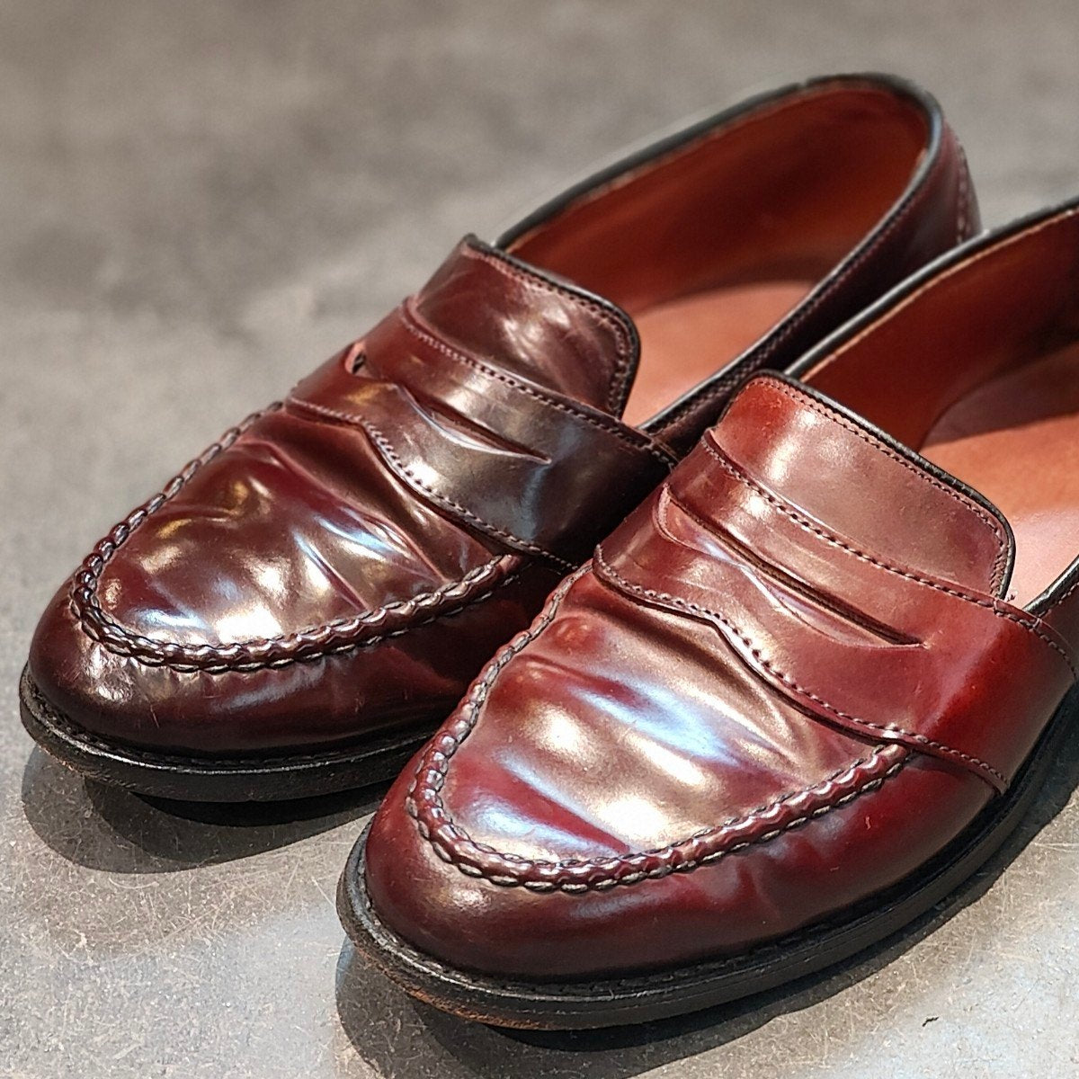 【Allen Edmonds】アレンエドモンズ 4976 パニーローファー コードバン バーガンディ サイズ US7D