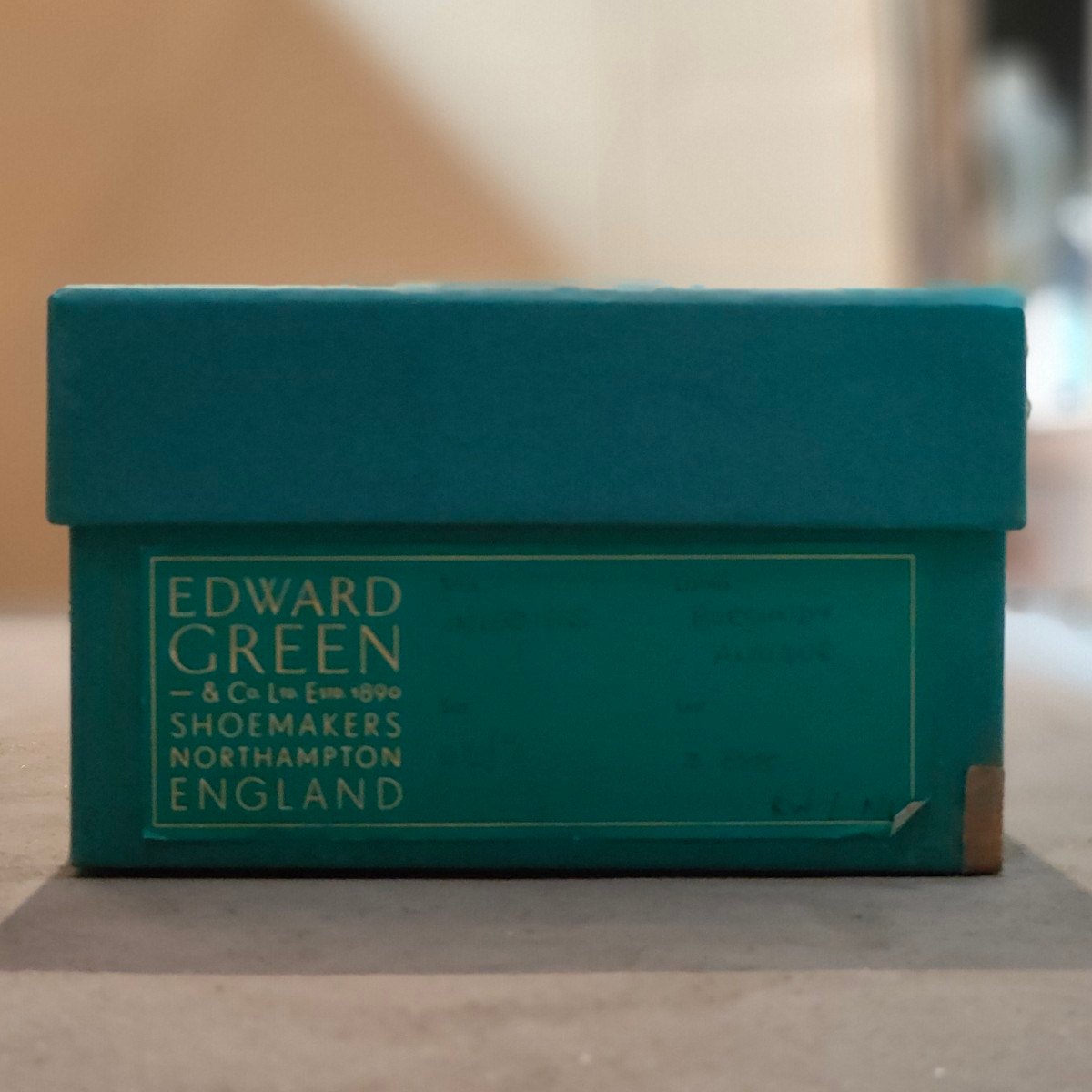 試着程度【EDWARD GREEN】エドワードグリーン インバーネス ウイングチップ カーフ バーガンディアンティーク サイズUK6.5D 888ラスト