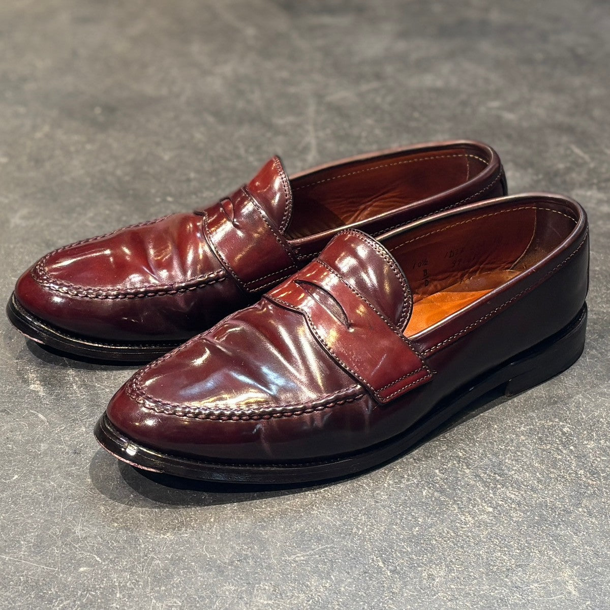 【ALDEN】オールデン ペニーローファー 99161 ビームスプラス別注 コードバン ダークバーガンディ  サイズUS10.5D バンラスト