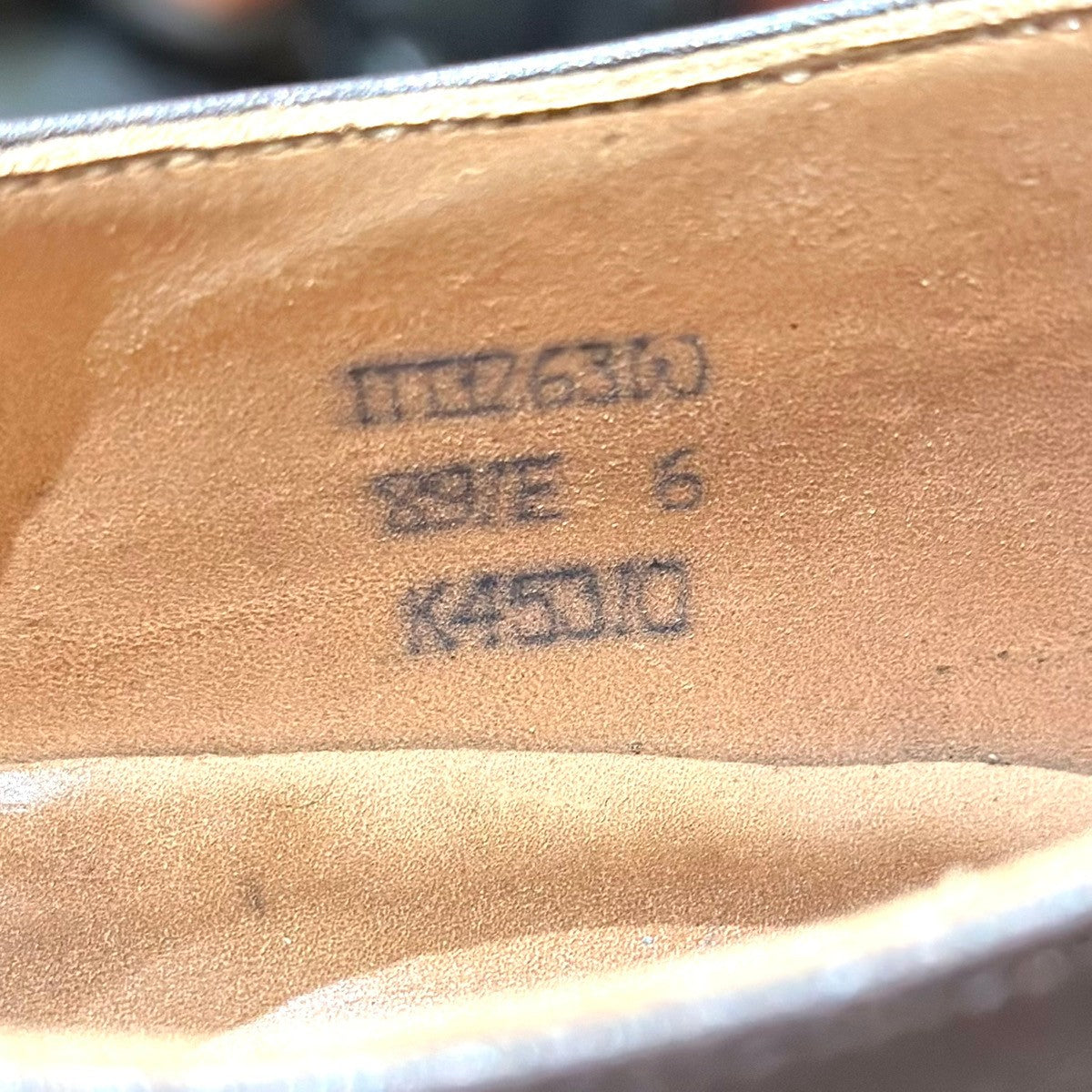 美品【Lloyd Footwear】ロイドフットウェア K45310 カーフ ストレートチップ ダークブラウン サイズUK6
