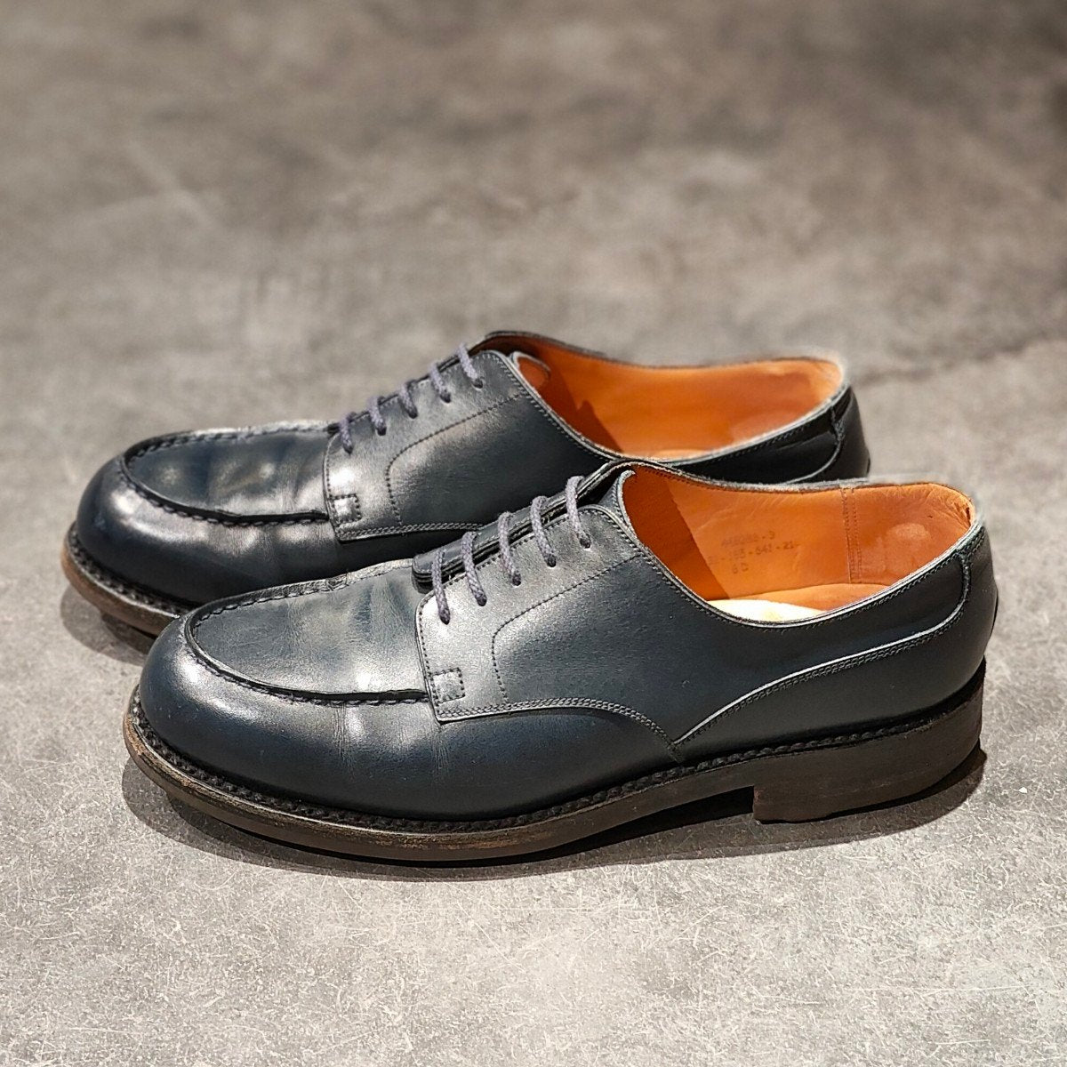 【J.M.WESTON】ジェイエムウエストン 641 ゴルフ Uチップ ブルーボックスカーフ サイズ UK6D 31ラスト 参考定価¥176,000-