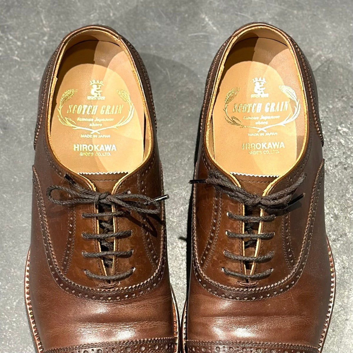 使用数回【SCOTCH GRAIN】スコッチグレイン 920 オデッサ カーフ ブラウン サイズ23.5cm