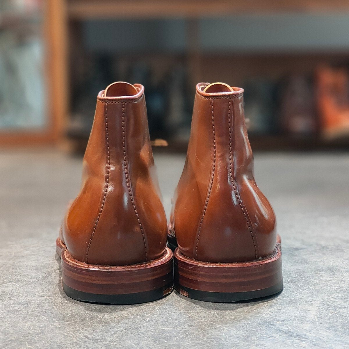 希少 使用数回 【ALDEN】オールデン The Shoe Mart別注 4030 NST タンカーブーツ コードバン ラベロ サイズUS9D アバディーンラスト