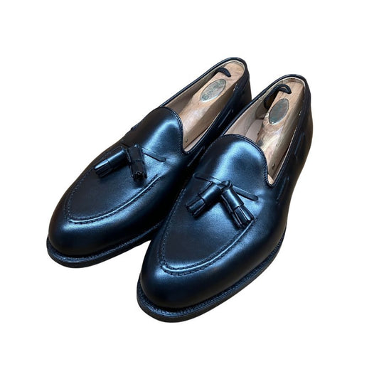 【CROCKETT&JONES】クロケット&ジョーンズ CAVENDISH3 タッセルローファー カーフ ブラック サイズ UK8.5E 375ラスト