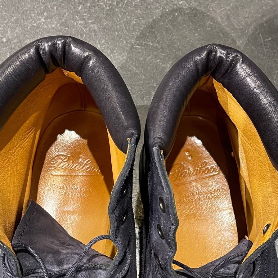 【Paraboot】パラブーツ ベルジュラック レースアップブーツ スエード ネイビー サイズUK7.5