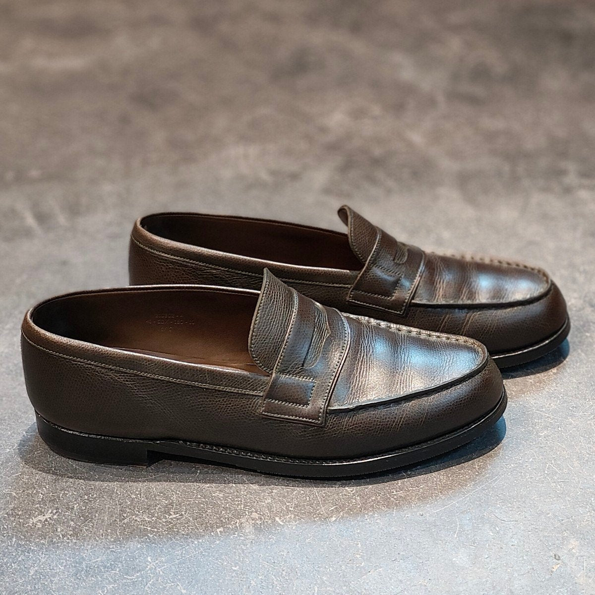 希少 美品【J.M.WESTON】ジェイエムウエストン 180 シグニチャーローファー 120周年記念限定ライン「カントリー・クラブ」コレクション 2011年モデルグレインレザー ブロンズグリーン サイズ U6.5C 41ラスト 現行参考定価¥156,200-