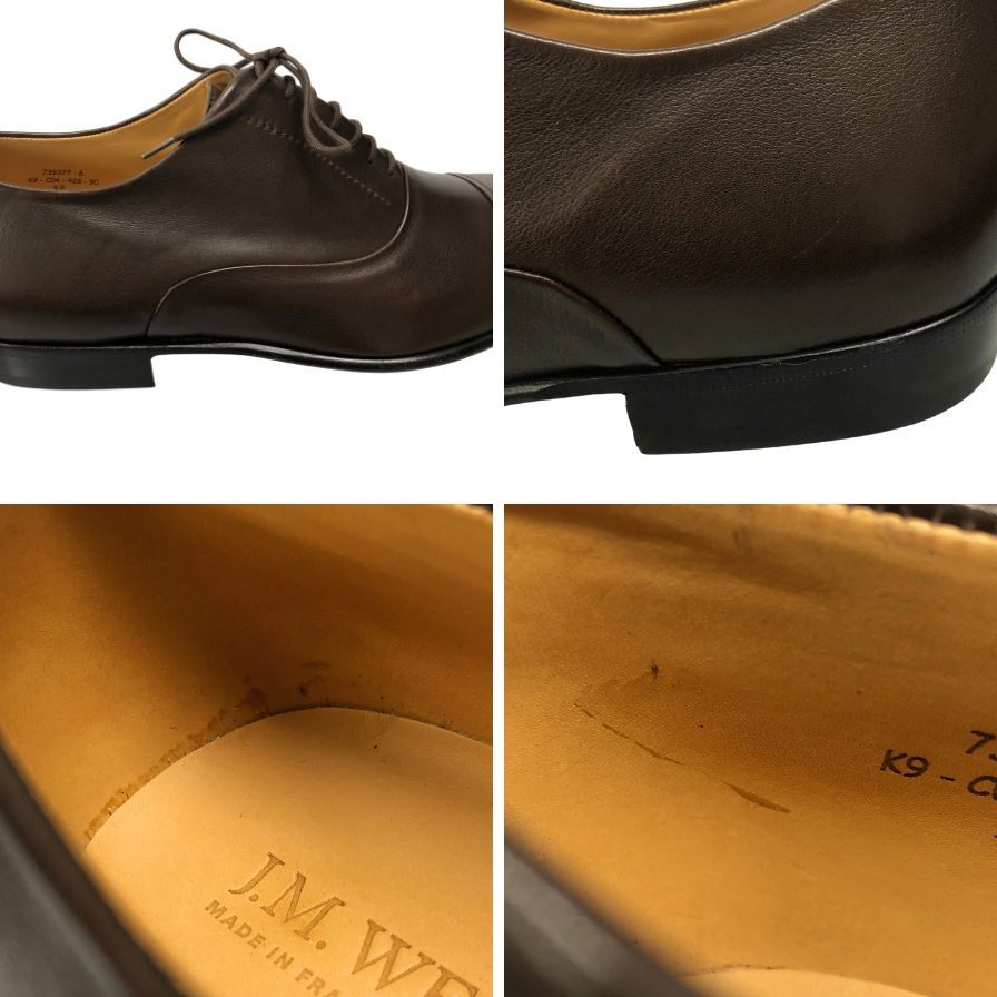 【J.M.WESTON】ジェイエムウエストン 428 ビジネスシューズ カーフ ブラウン(茶系) サイズ 9 ラスト