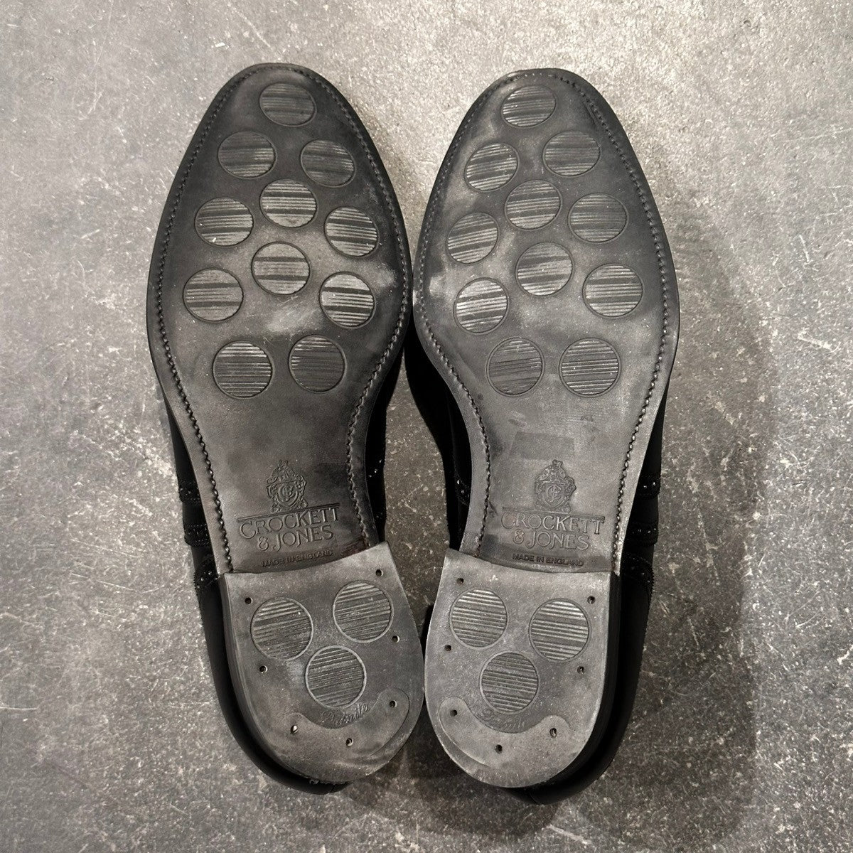 美品【Crockett&Jones】クロケット&ジョーンズ ウエストゲート2 ウイングチップ カーフ ブラック サイズ8E 379ラスト