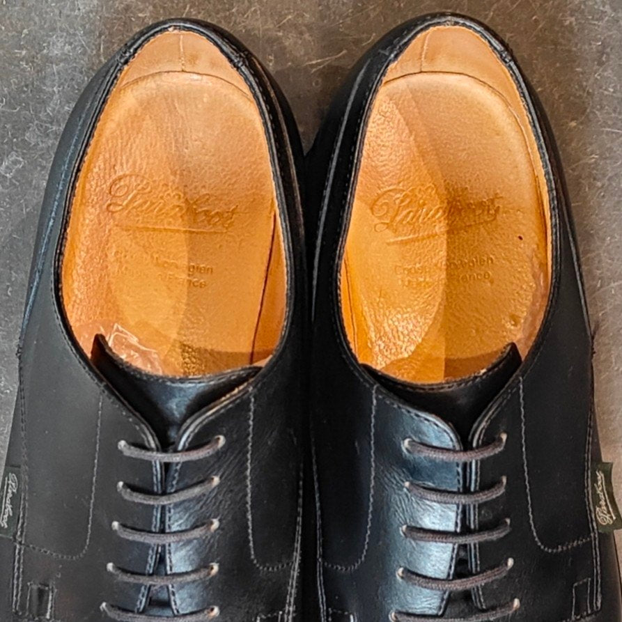 極美品 【Paraboot】パラブーツ シャンボード Uチップ リスレザー ブラック サイズUK6 定価¥96,800-