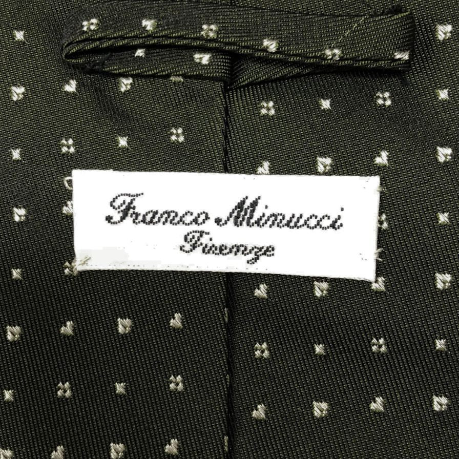 フランコミヌッチ ネクタイ メンズ シルク グリーン系 Franco Minucci【LA】