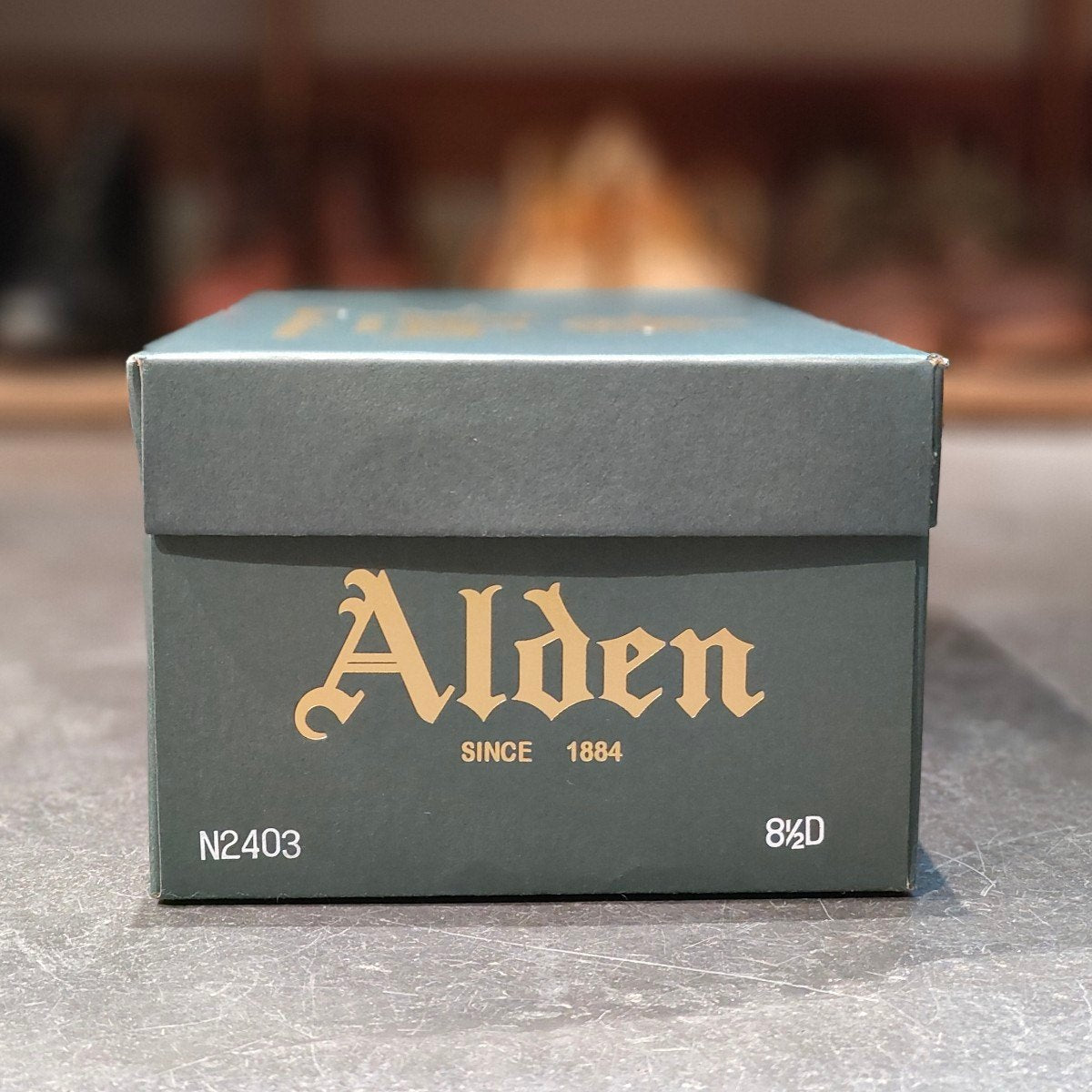 新品未使用 【ALDEN】オールデン×オンリーアーク N2403 プレーントゥ コードバン ブラック サイズ US8.5D バリーラスト 定価¥213,400-