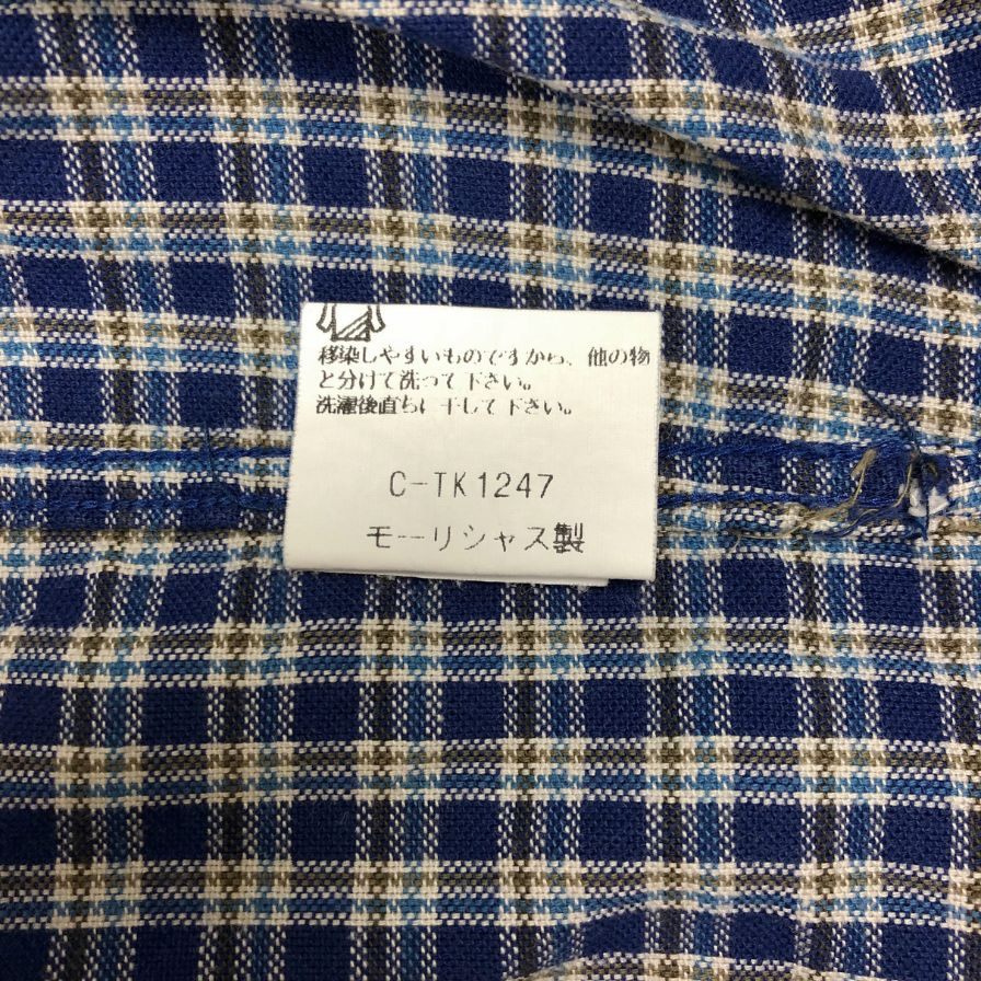 【RRL Ralph Lauren】ダブルアールエル オープンカラーシャツ サイズL ブルー