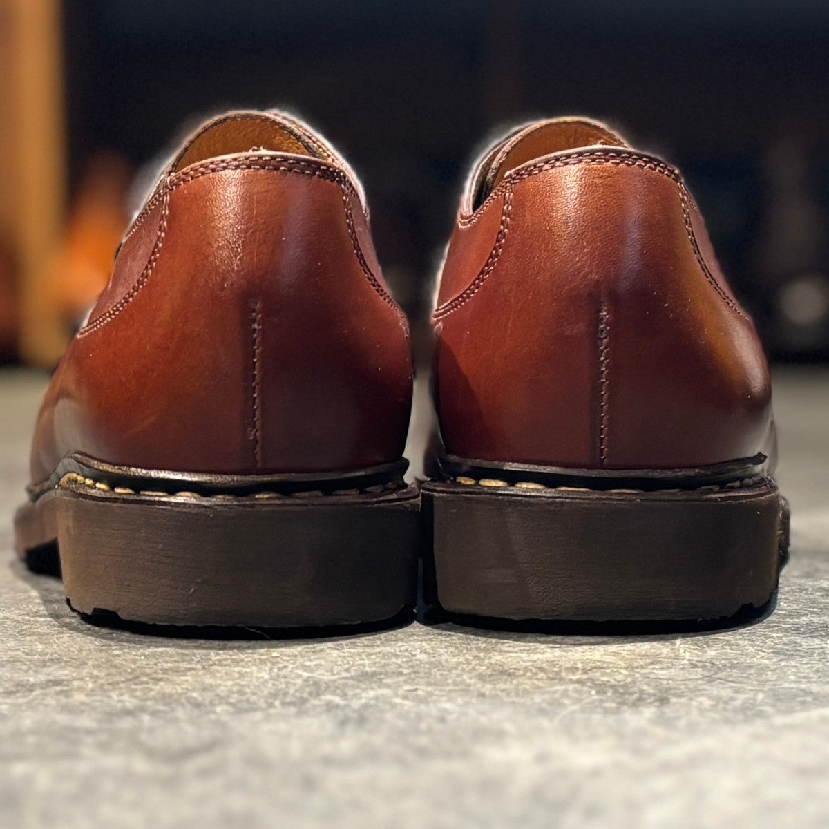 【Paraboot】パラブーツ レザーシューズ アヴィニョン Uチップ カーフ マロン サイズ UK5.5
