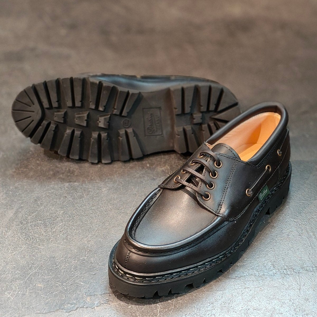 新品未使用 【Paraboot】パラブーツ シメイ Uチップ カーフ ブラック サイズ UK6 定価¥96,800-