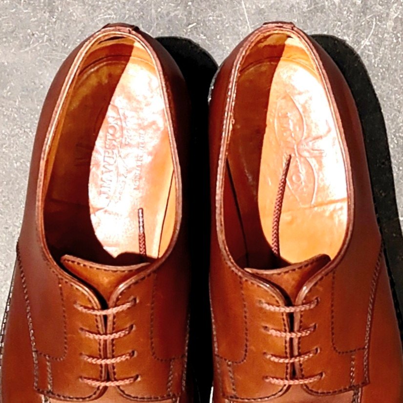希少 【J.M.WESTON】ジェイエムウエストン 696 スプリットトゥダービー Uチップ ロシアンカーフ タンブラウン サイズ UK8D 22ラスト