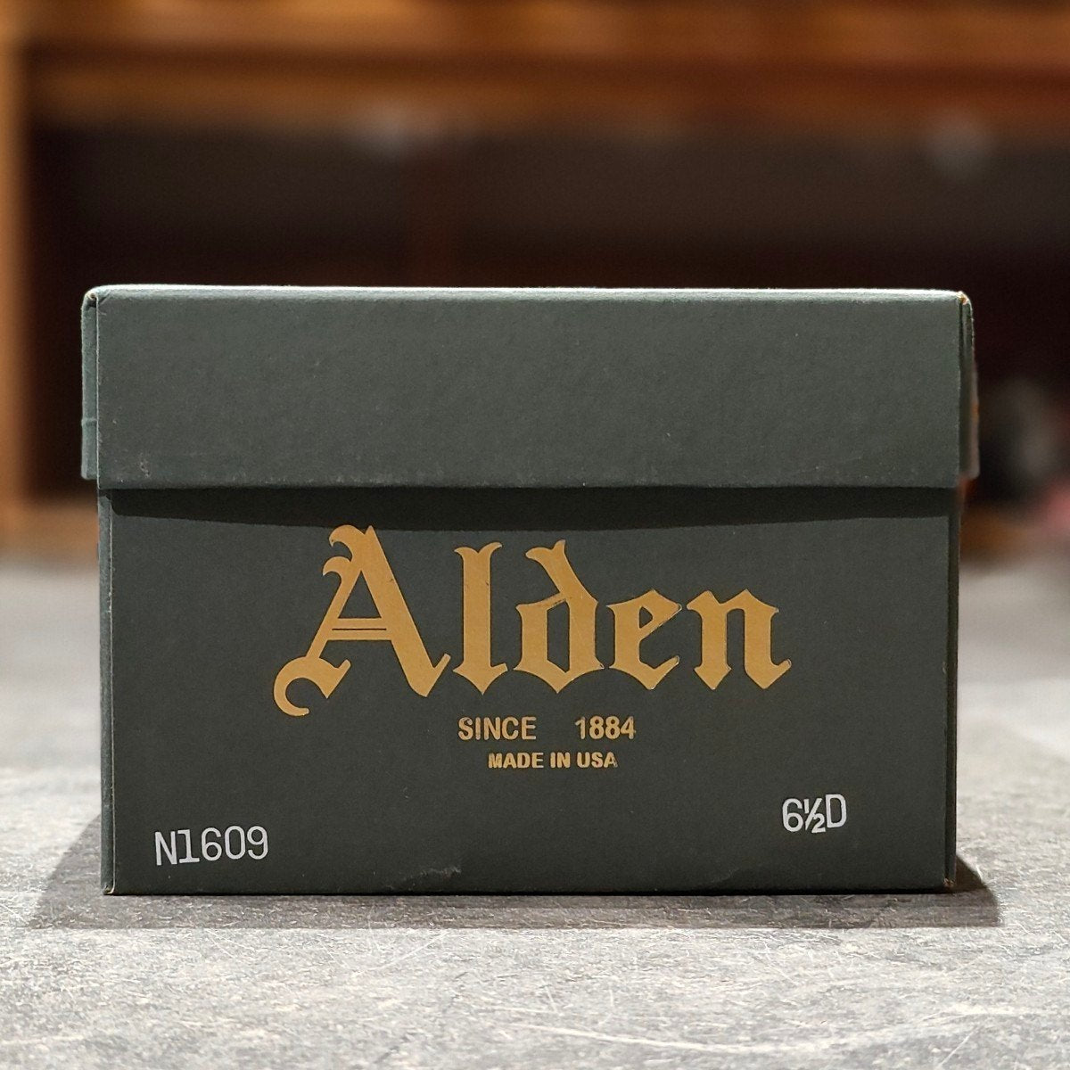 希少 新品未使用【ALDEN】オールデン ワイルドライフテーラー別注 N1609 Vチップ コードバン ブラック サイズ US6.5D バリーラスト