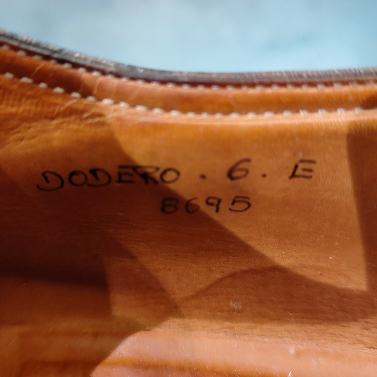 希少 Sスタンプ【JOHN LOBB】ジョンロブ ドデーロ イタリアボノーラ製 Uチップ グレインレザー ブラウン サイズ UK6E 8695ラスト